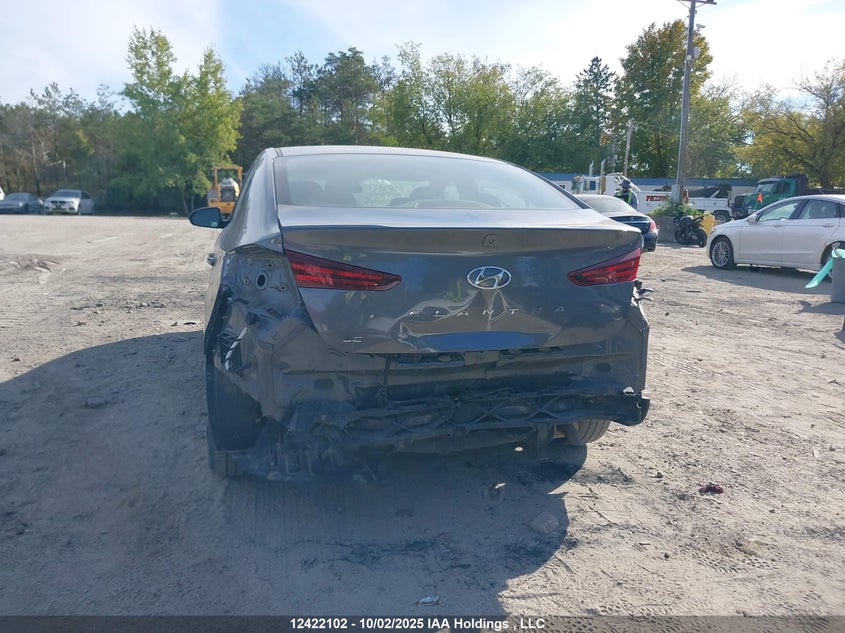 2019 Hyundai Elantra Se VIN: KMHD74LF8KU787484 Lot: 12422102