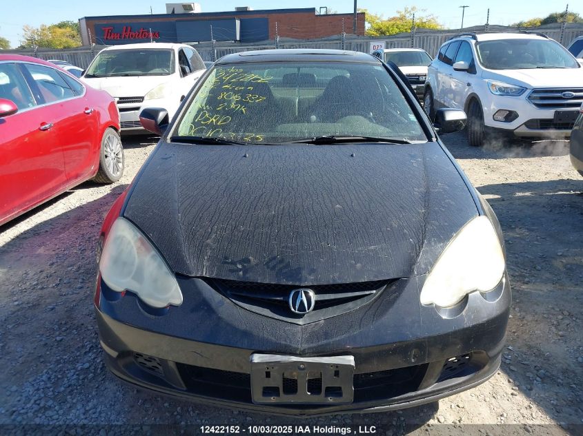 2002 Acura Rsx VIN: JH4DC54812C806337 Lot: 12422152