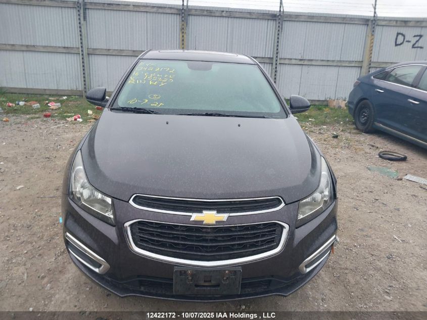 2016 Chevrolet Cruze Limited Lt VIN: 1G1PE5SB4G7155320 Lot: 12422172