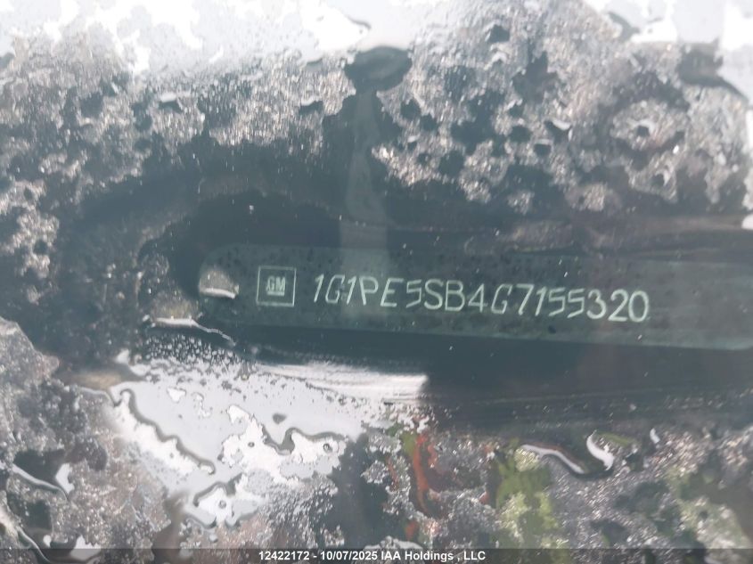 2016 Chevrolet Cruze Limited Lt VIN: 1G1PE5SB4G7155320 Lot: 12422172