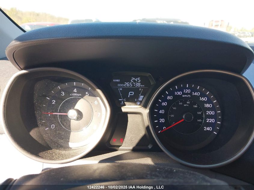 2013 Hyundai Elantra Gls VIN: 5NPDH4AEXDH342639 Lot: 12422246