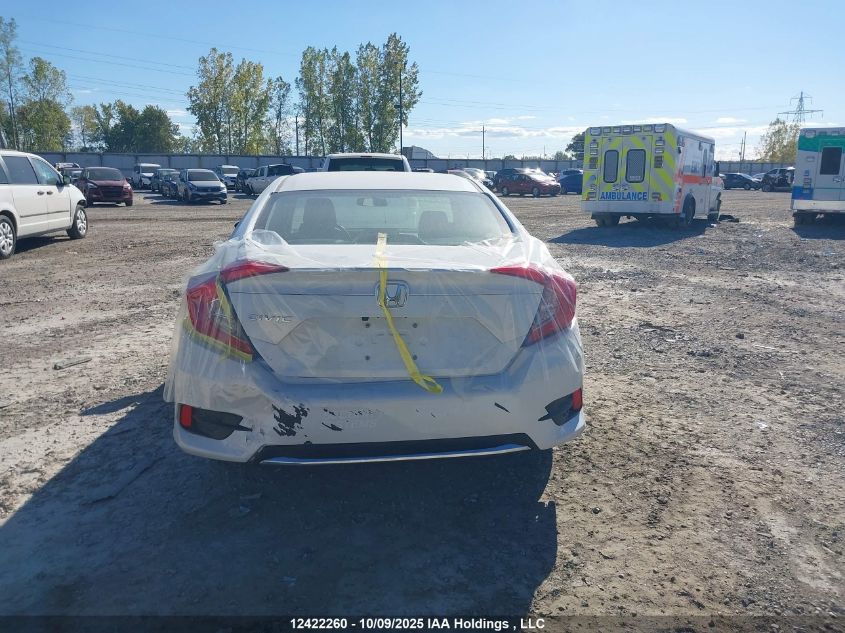 2020 Honda Civic Ex VIN: 2HGFC2F76LH000037 Lot: 12422260