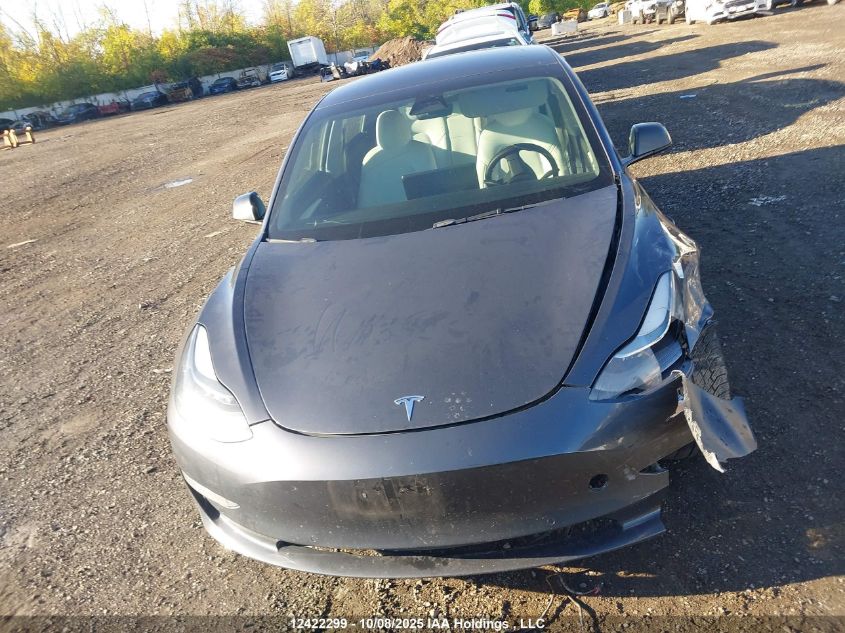 2022 Tesla Model 3 Long Range VIN: 5YJ3E1EB3NF101850 Lot: 12422299