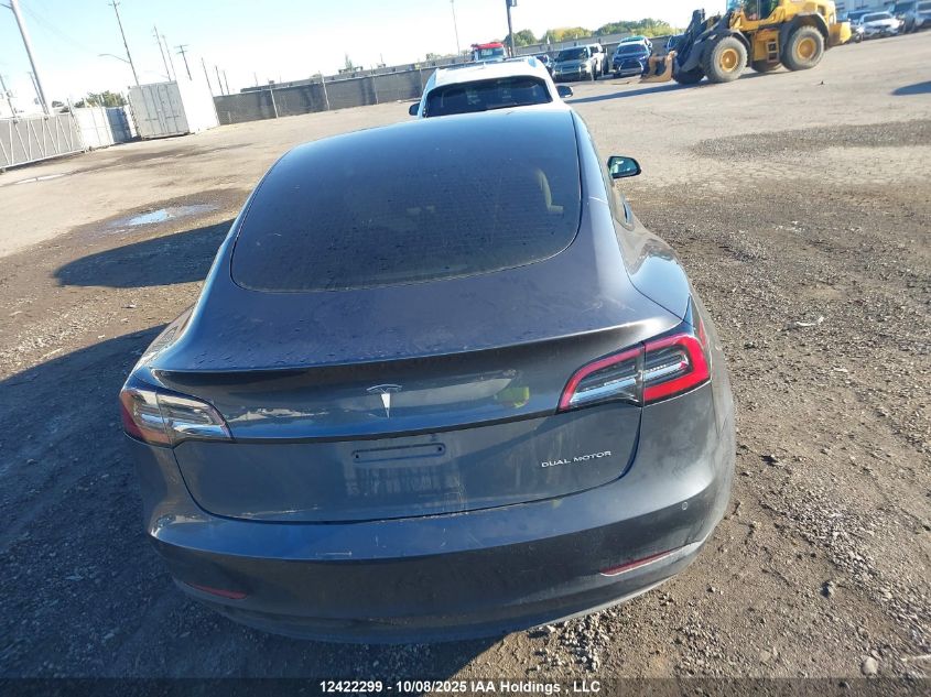 2022 Tesla Model 3 Long Range VIN: 5YJ3E1EB3NF101850 Lot: 12422299