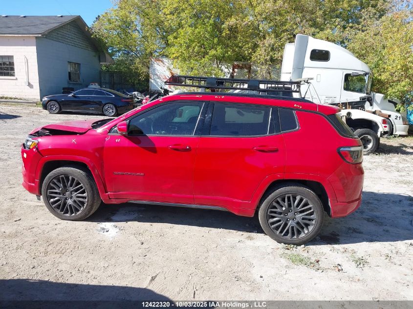 2022 Jeep Compass VIN: 3C4NJDCB5NT205444 Lot: 12422320