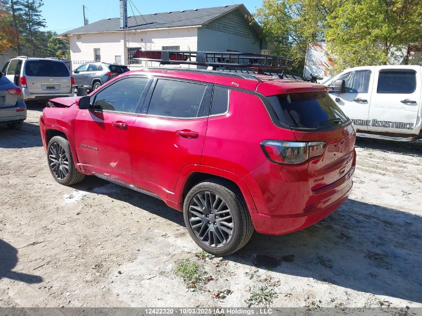 2022 Jeep Compass VIN: 3C4NJDCB5NT205444 Lot: 12422320