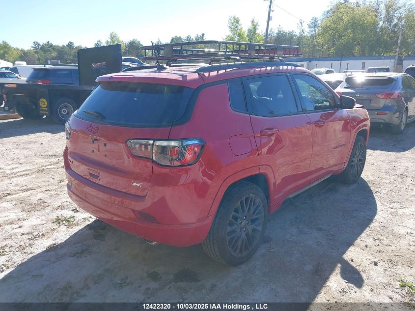 2022 Jeep Compass VIN: 3C4NJDCB5NT205444 Lot: 12422320