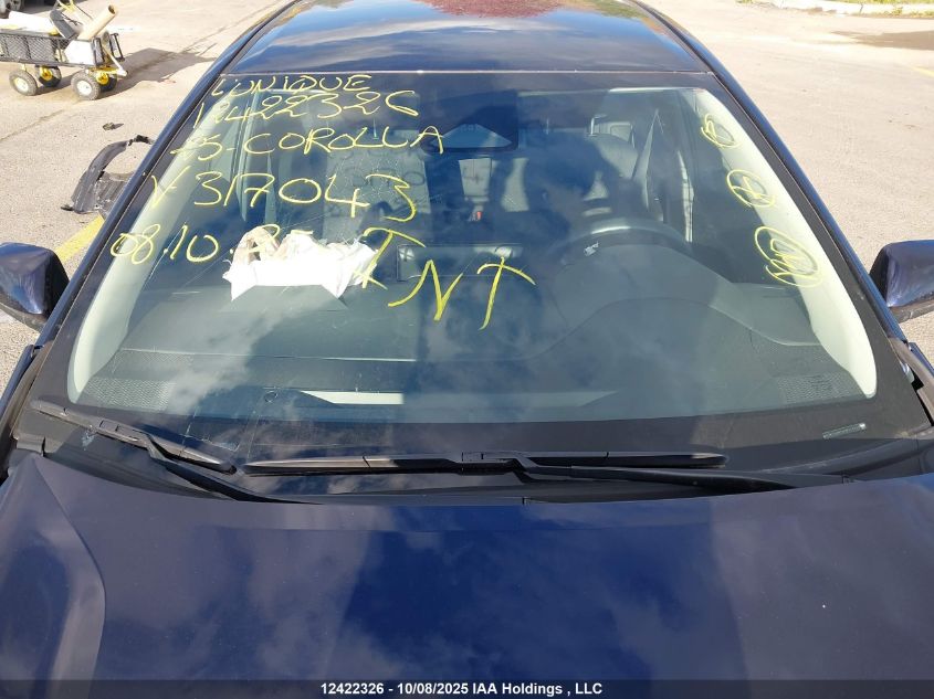 2025 Toyota Corolla Le VIN: 5YFB4MDE8SP317043 Lot: 12422326