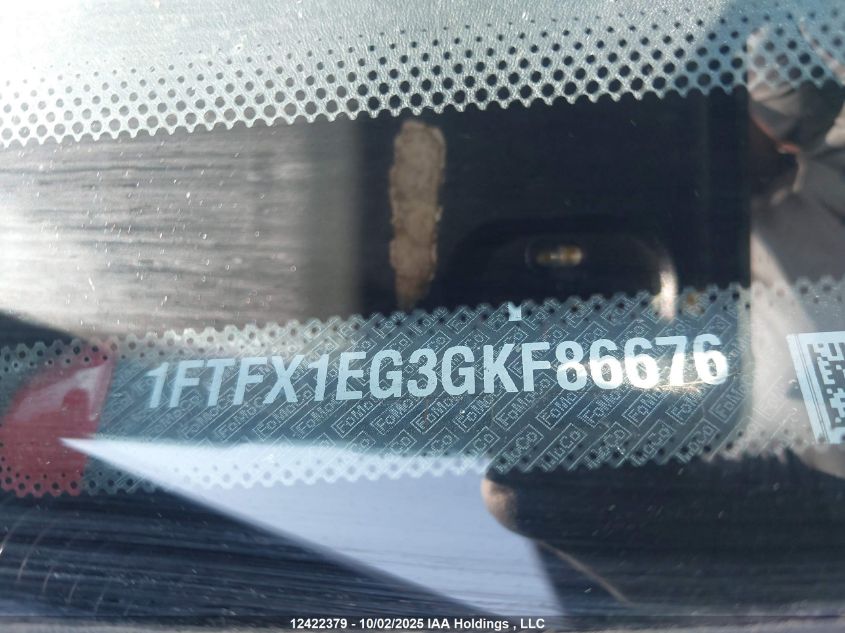 2016 Ford F150 Super Cab VIN: 1FTFX1EG3GKF86676 Lot: 12422379