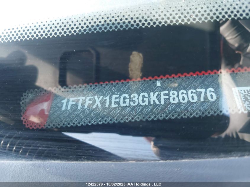 2016 Ford F150 Super Cab VIN: 1FTFX1EG3GKF86676 Lot: 12422379