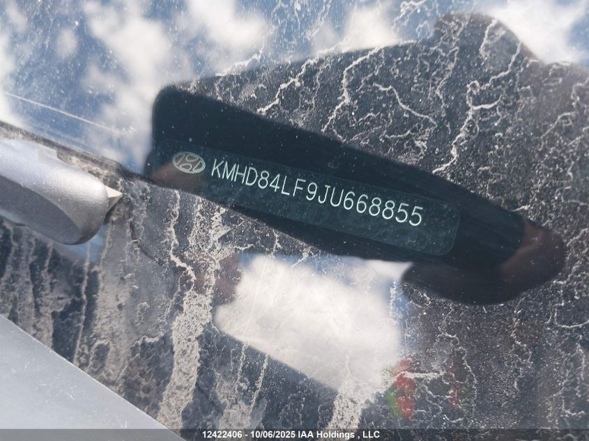 2018 Hyundai Elantra VIN: KMHD84LF9JU668855 Lot: 12422406