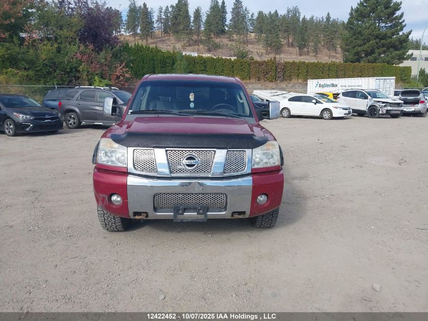 2006 Nissan Titan Xe/Se/Le VIN: 1N6AA07B06N570551 Lot: 12422452
