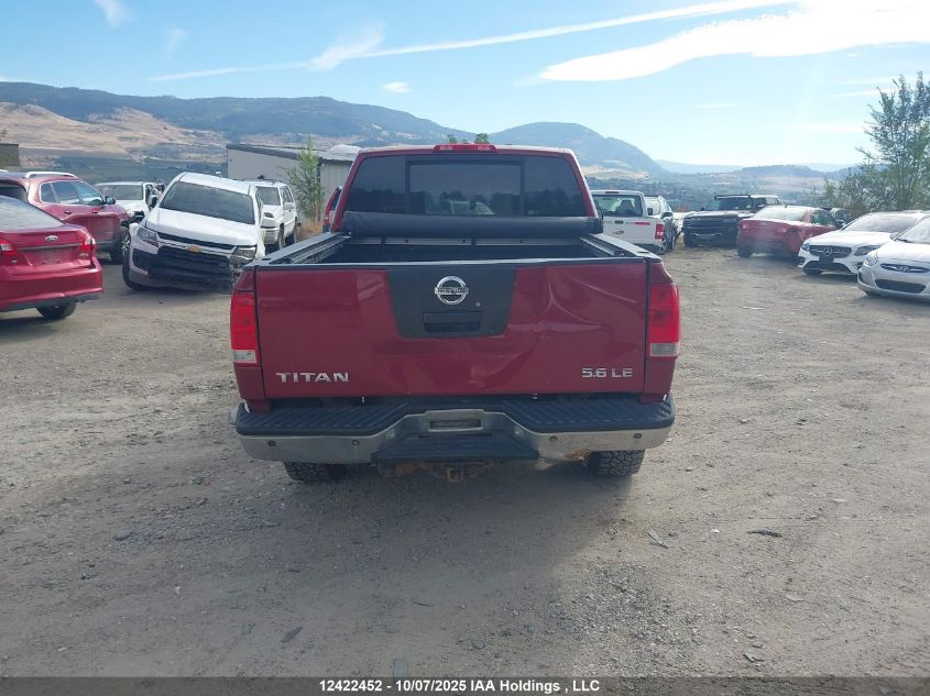2006 Nissan Titan Xe/Se/Le VIN: 1N6AA07B06N570551 Lot: 12422452