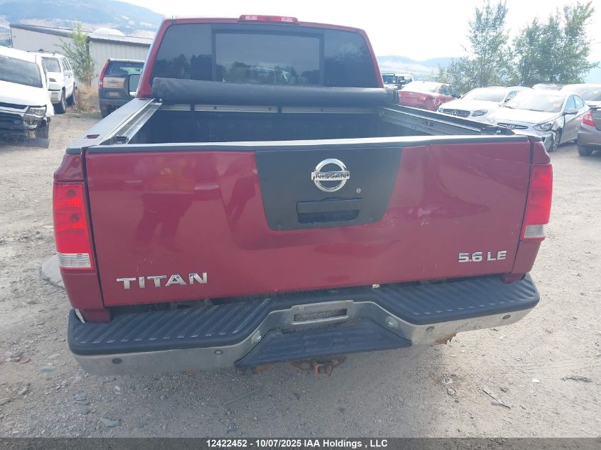 2006 Nissan Titan Xe/Se/Le VIN: 1N6AA07B06N570551 Lot: 12422452
