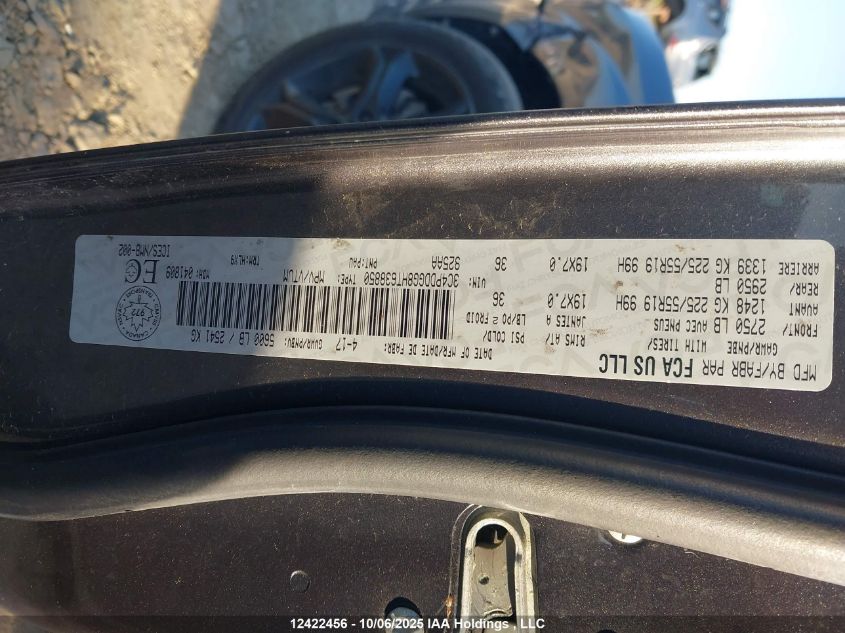 2017 Dodge Journey Crossroad VIN: 3C4PDDGG8HT638850 Lot: 12422456