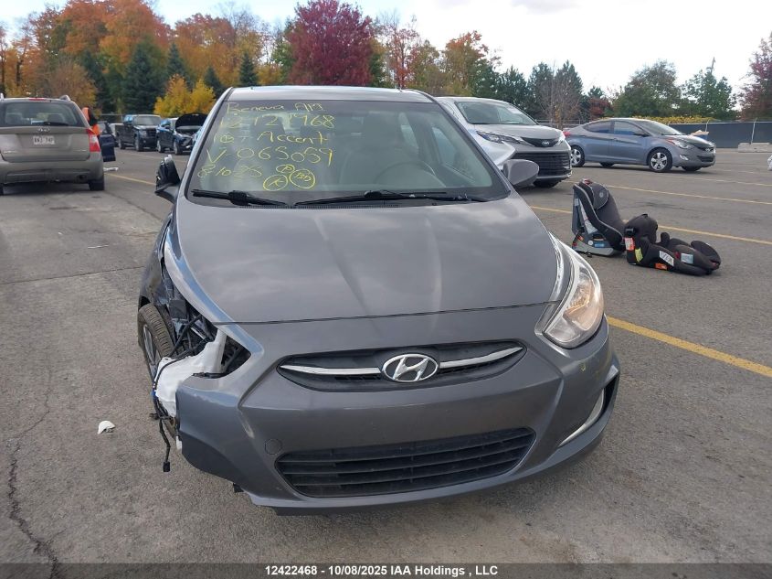 2016 Hyundai Accent Se VIN: KMHCT4AE9GU065059 Lot: 12422468