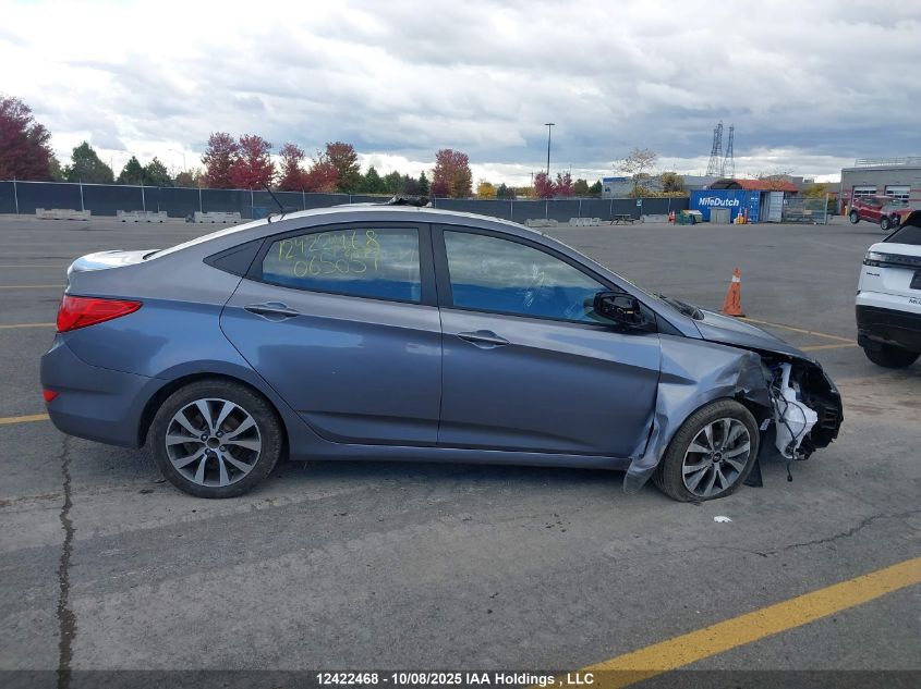 2016 Hyundai Accent Se VIN: KMHCT4AE9GU065059 Lot: 12422468