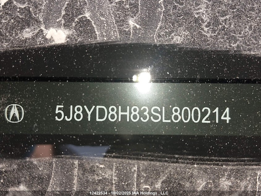5J8YD8H83SL800214 2025 ACURA MDX photo no. 20