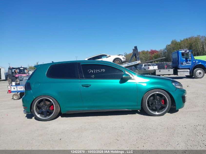 2010 Volkswagen Golf Gti 3-Door VIN: WVWEV7AJ5AW354912 Lot: 12422570