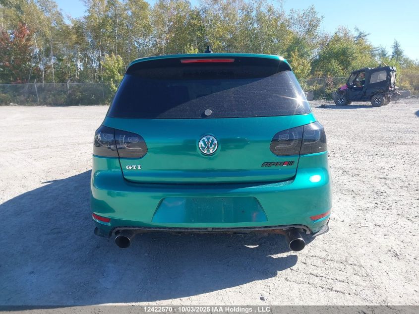 2010 Volkswagen Golf Gti 3-Door VIN: WVWEV7AJ5AW354912 Lot: 12422570
