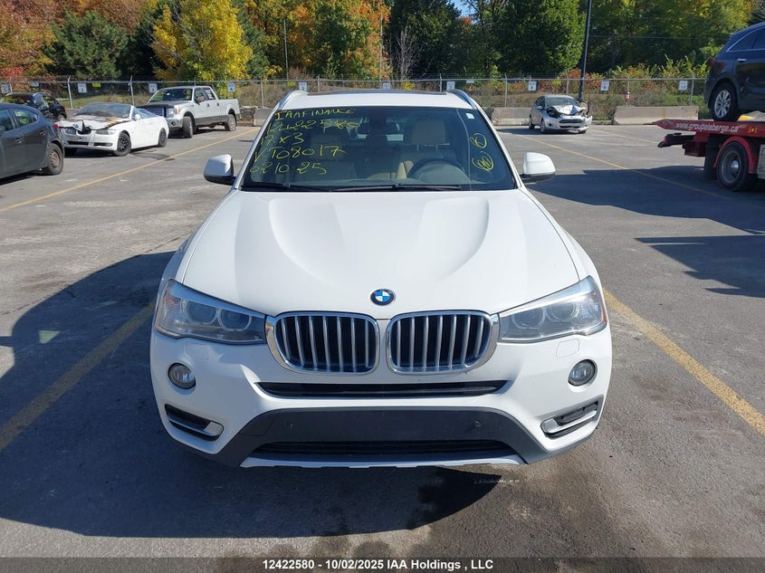 2017 BMW X3 VIN: 5UXWX9C55H0T08017 Lot: 12422580