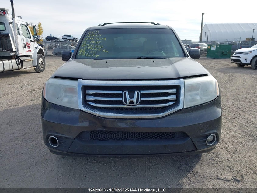 2012 Honda Pilot Exl VIN: 5FNYF4H58CB502222 Lot: 12422603