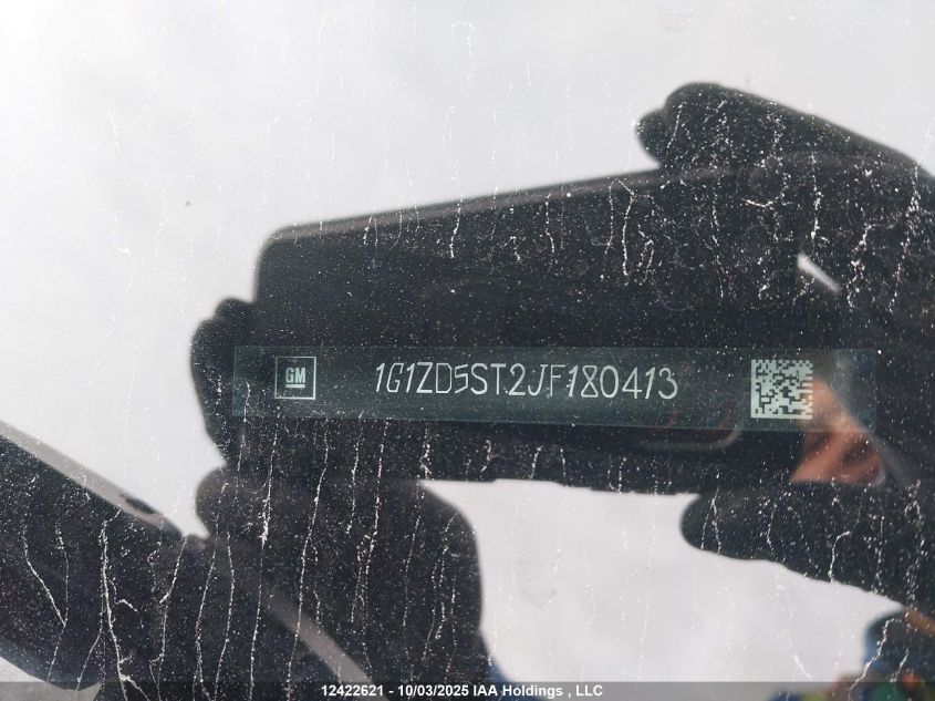 2018 Chevrolet Malibu Lt VIN: 1G1ZD5ST2JF180413 Lot: 12422621