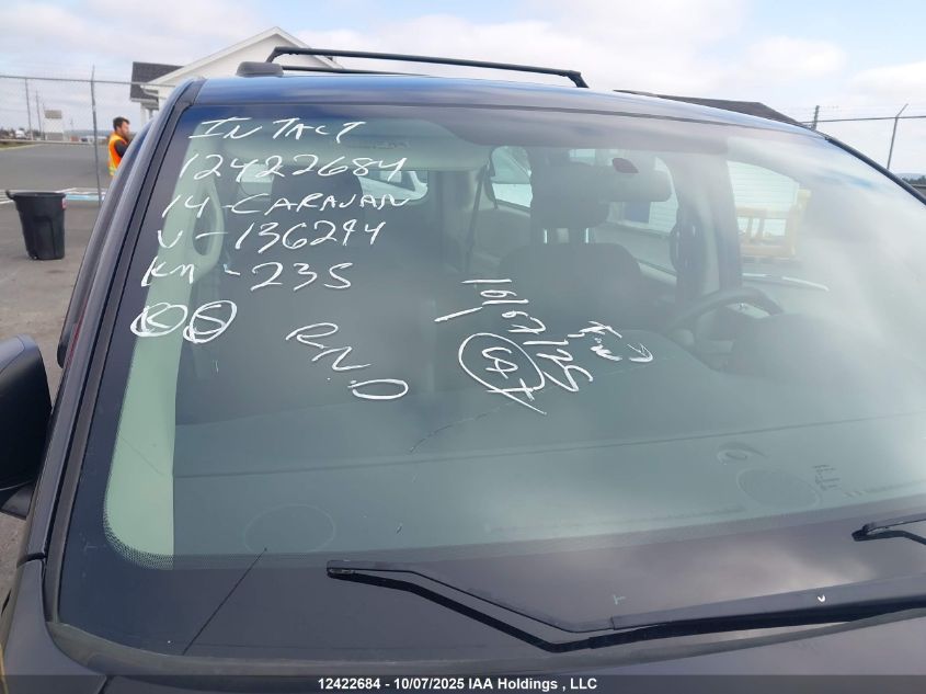 2014 Dodge Grand Caravan Se VIN: 2C4RDGBG3ER136294 Lot: 12422684