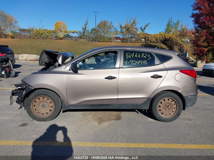 2013 Hyundai Tucson Gl VIN: KM8JT3AC2DU724918 Lot: 12422723