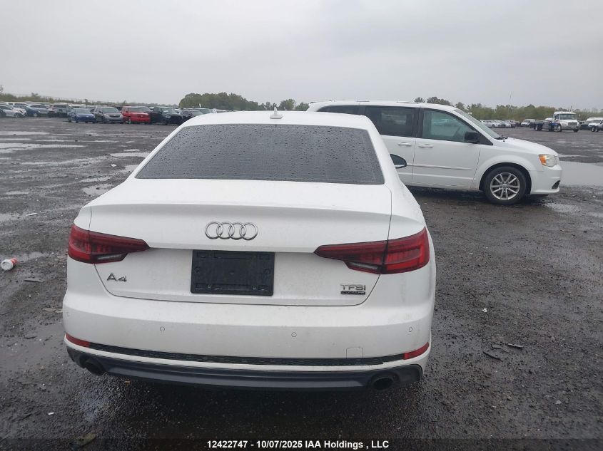 2018 Audi A4 2.0T Progressiv VIN: WAUBNAF43JA206528 Lot: 12422747