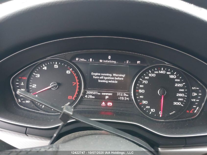 2018 Audi A4 2.0T Progressiv VIN: WAUBNAF43JA206528 Lot: 12422747