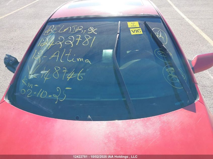 2012 Nissan Altima VIN: 1N4AL2EP3CC148746 Lot: 12422781