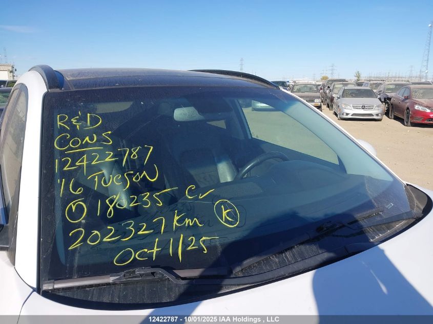 2016 Hyundai Tucson Limited VIN: KM8J3CA29GU180235 Lot: 12422787