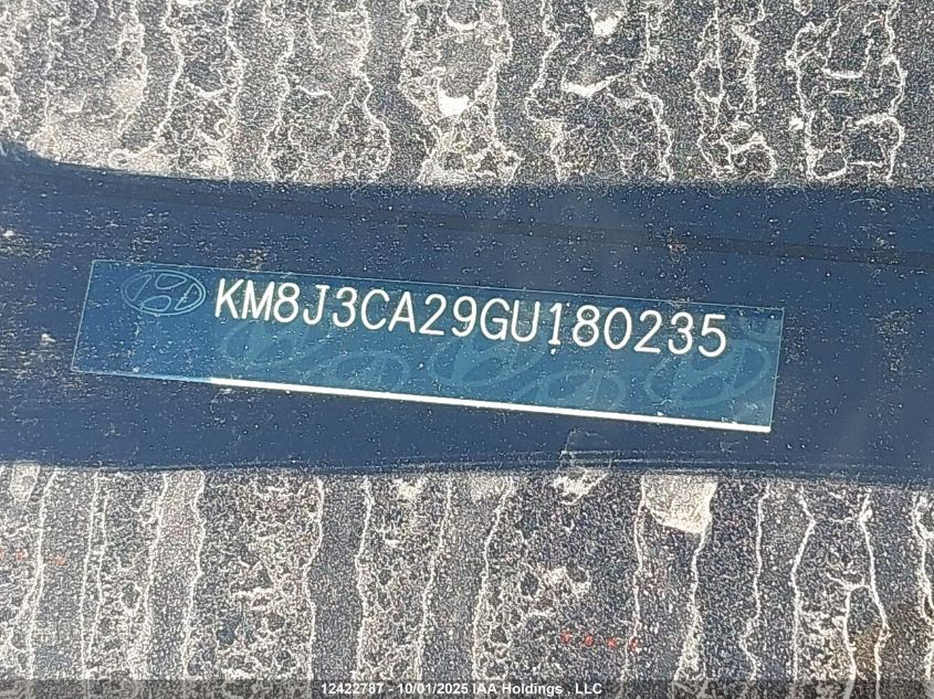 2016 Hyundai Tucson Limited VIN: KM8J3CA29GU180235 Lot: 12422787