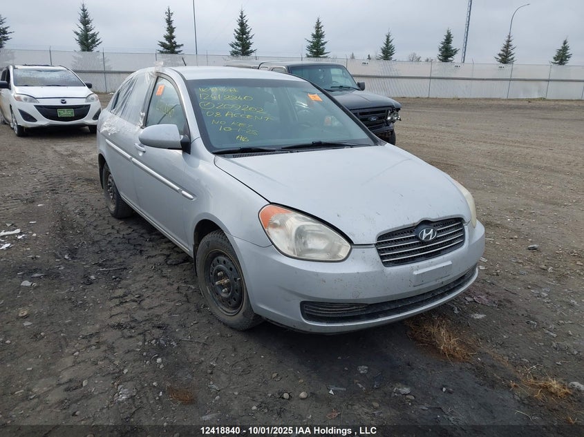 KMHCN45C28U209202 2008 Hyundai Accent Gl/Gls/L auction photo 1