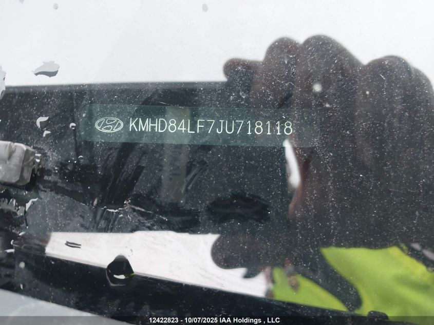 2018 Hyundai Elantra Gl Se VIN: KMHD84LF7JU718118 Lot: 12422823