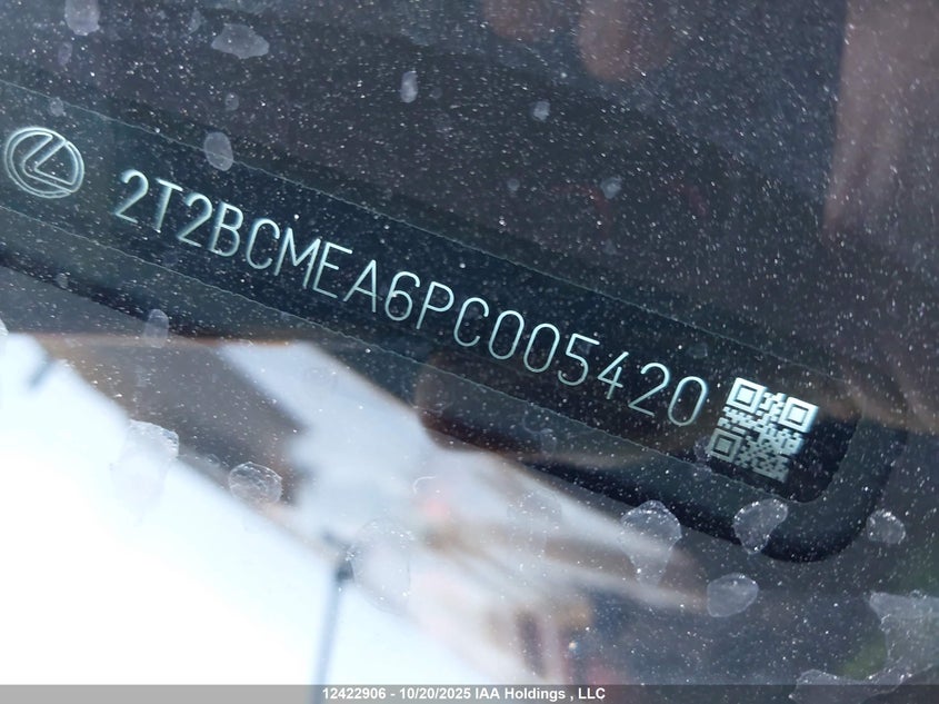 2023 Lexus Rx 500H VIN: 2T2BCMEA6PC005420 Lot: 12422906