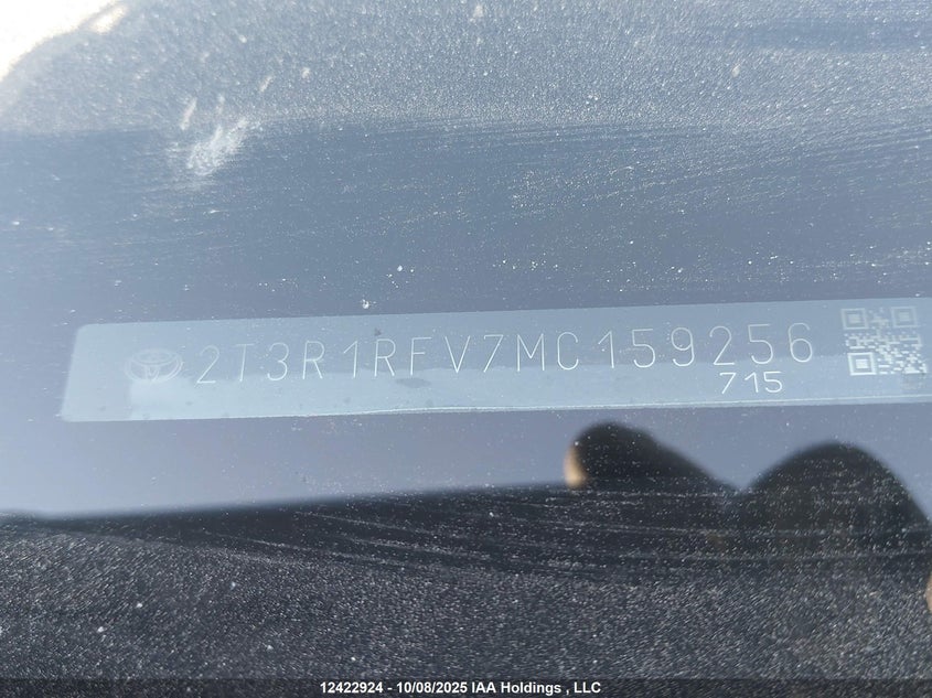 2T3R1RFV7MC159256 2021 TOYOTA RAV 4 photo no. 18