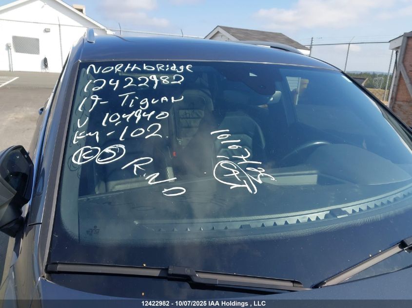 2019 Volkswagen Tiguan Sel Premium/Sel Premium R-Line VIN: 3VV4B7AX5KM104940 Lot: 12422982