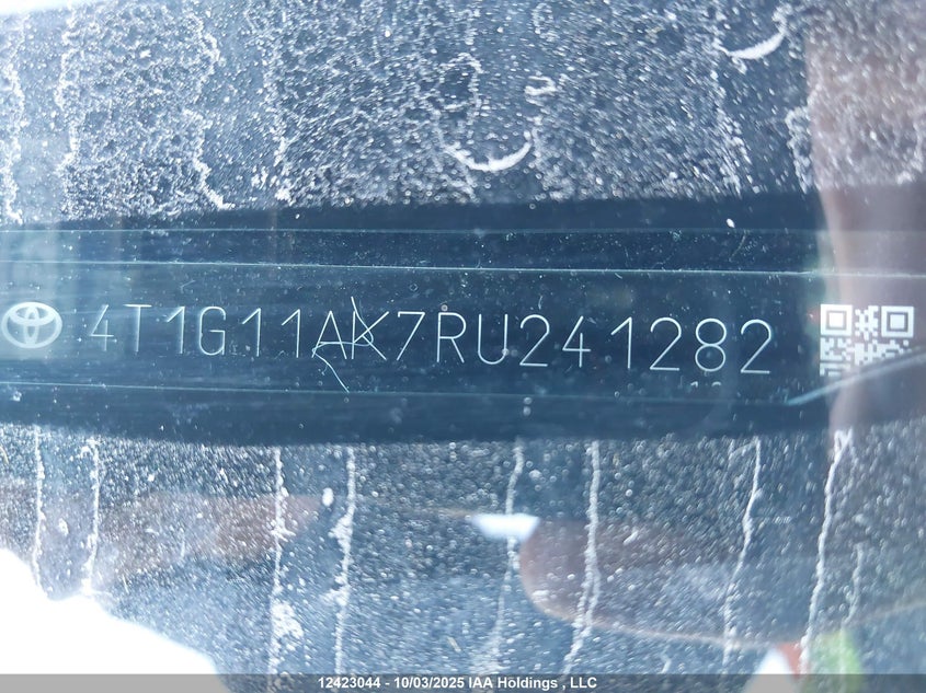 2024 Toyota Camry Se Night Shade/Se VIN: 4T1G11AK7RU241282 Lot: 12423044