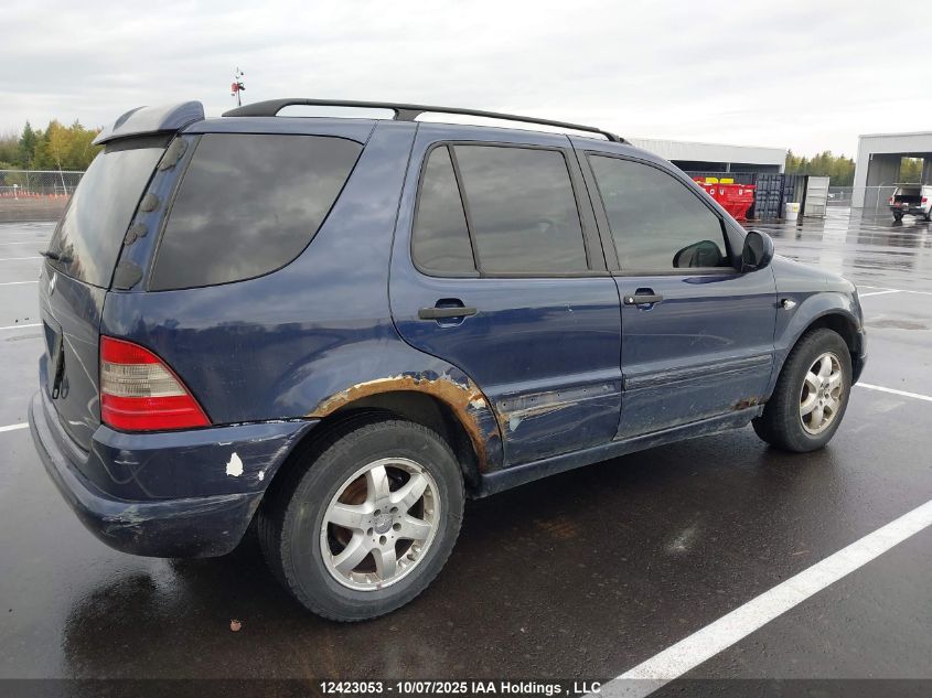2001 Mercedes-Benz Ml 320 Classic/Elegance VIN: 4JGAB54E91A227406 Lot: 12423053