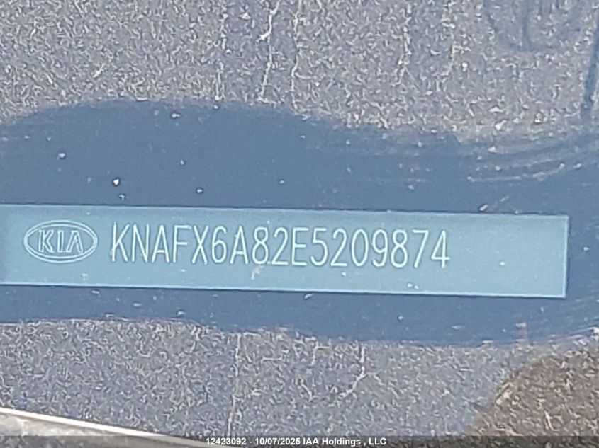 2014 Kia Forte Koup 2.0L Ex VIN: KNAFX6A82E5209874 Lot: 12423092