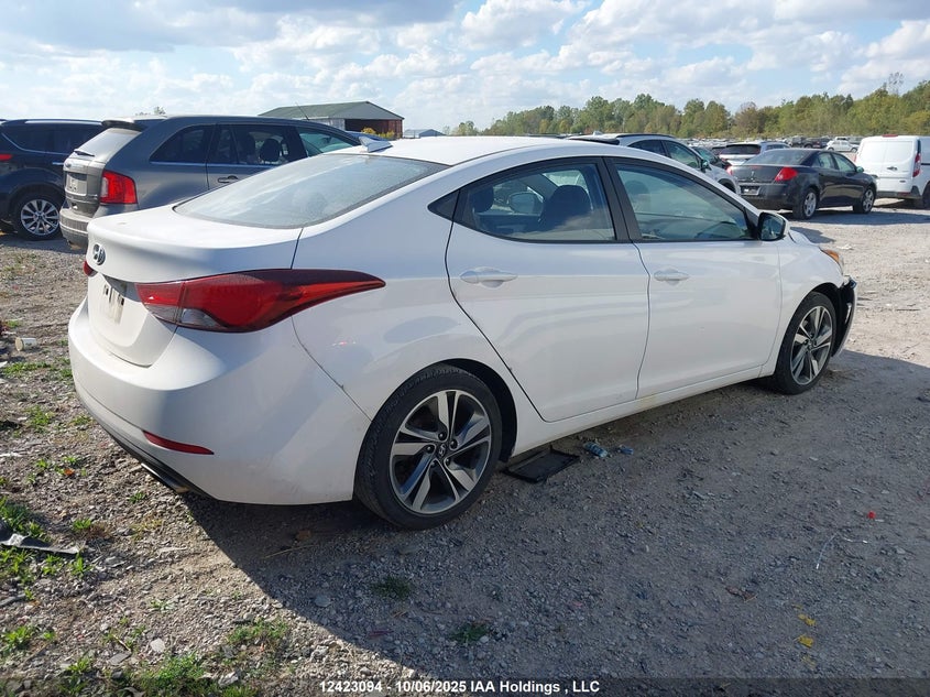 2016 Hyundai Elantra Gls VIN: KMHDH4AH8GU549854 Lot: 12423094