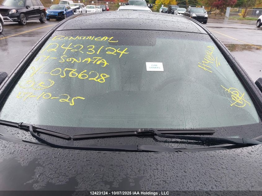 2017 Hyundai Sonata Hybrid Limited VIN: KMHE34L12HA056628 Lot: 12423124