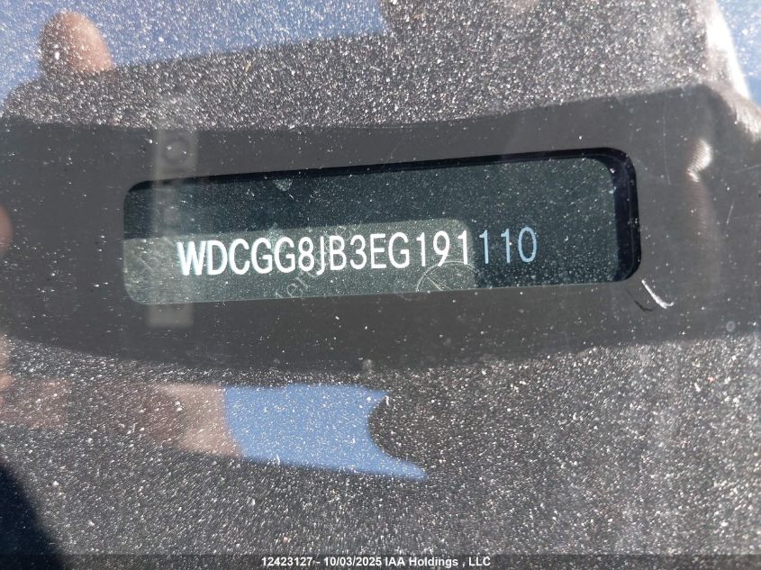 2014 Mercedes-Benz Glk 350 4Matic VIN: WDCGG8JB3EG191110 Lot: 12423127