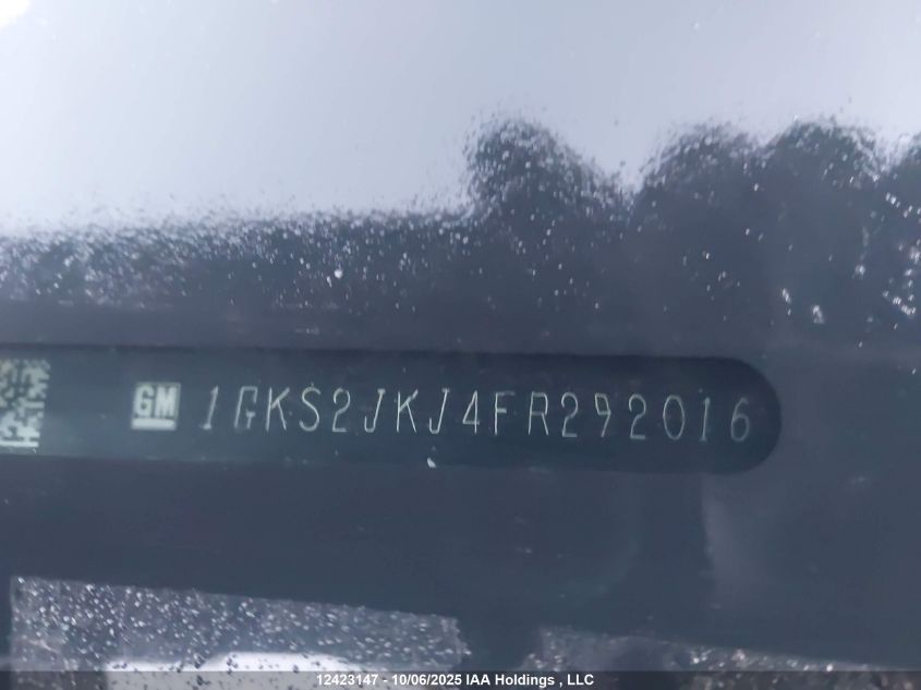 2015 GMC Yukon Xl Denali Denali VIN: 1GKS2JKJ4FR292016 Lot: 12423147