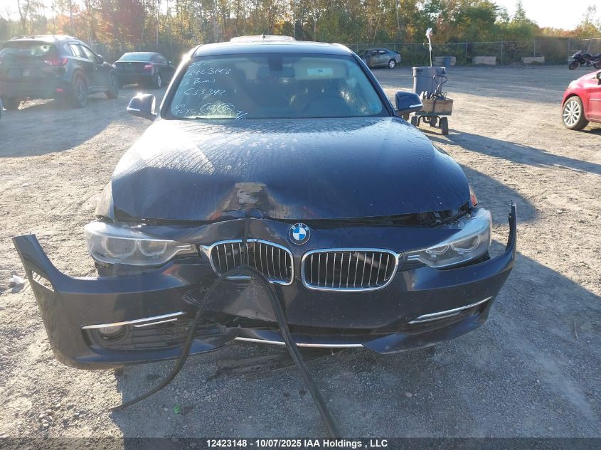 2013 BMW 328 Xi VIN: WBA3B3C56DF533342 Lot: 12423148