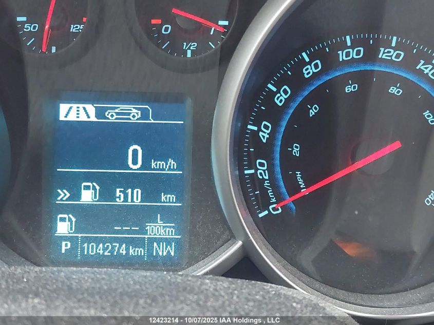 2014 Chevrolet Cruze 1Lt VIN: 1G1PC5SB2E7393511 Lot: 12423214