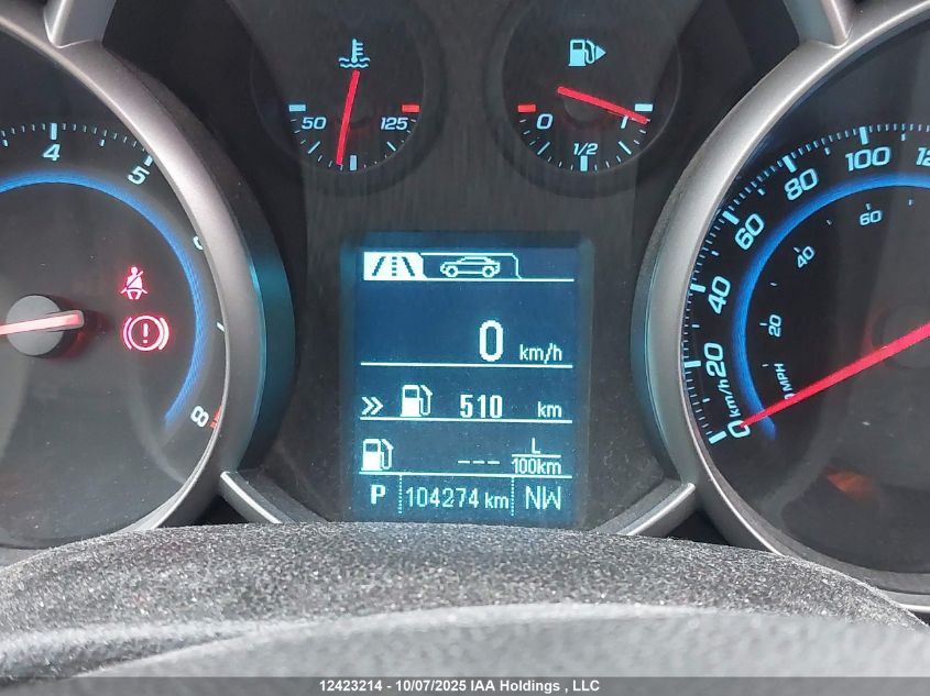 2014 Chevrolet Cruze 1Lt VIN: 1G1PC5SB2E7393511 Lot: 12423214