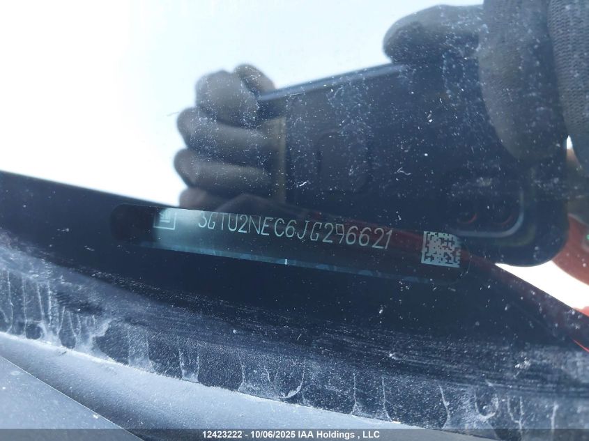 2018 GMC Sierra K1500 Slt VIN: 3GTU2NEC6JG296621 Lot: 12423222